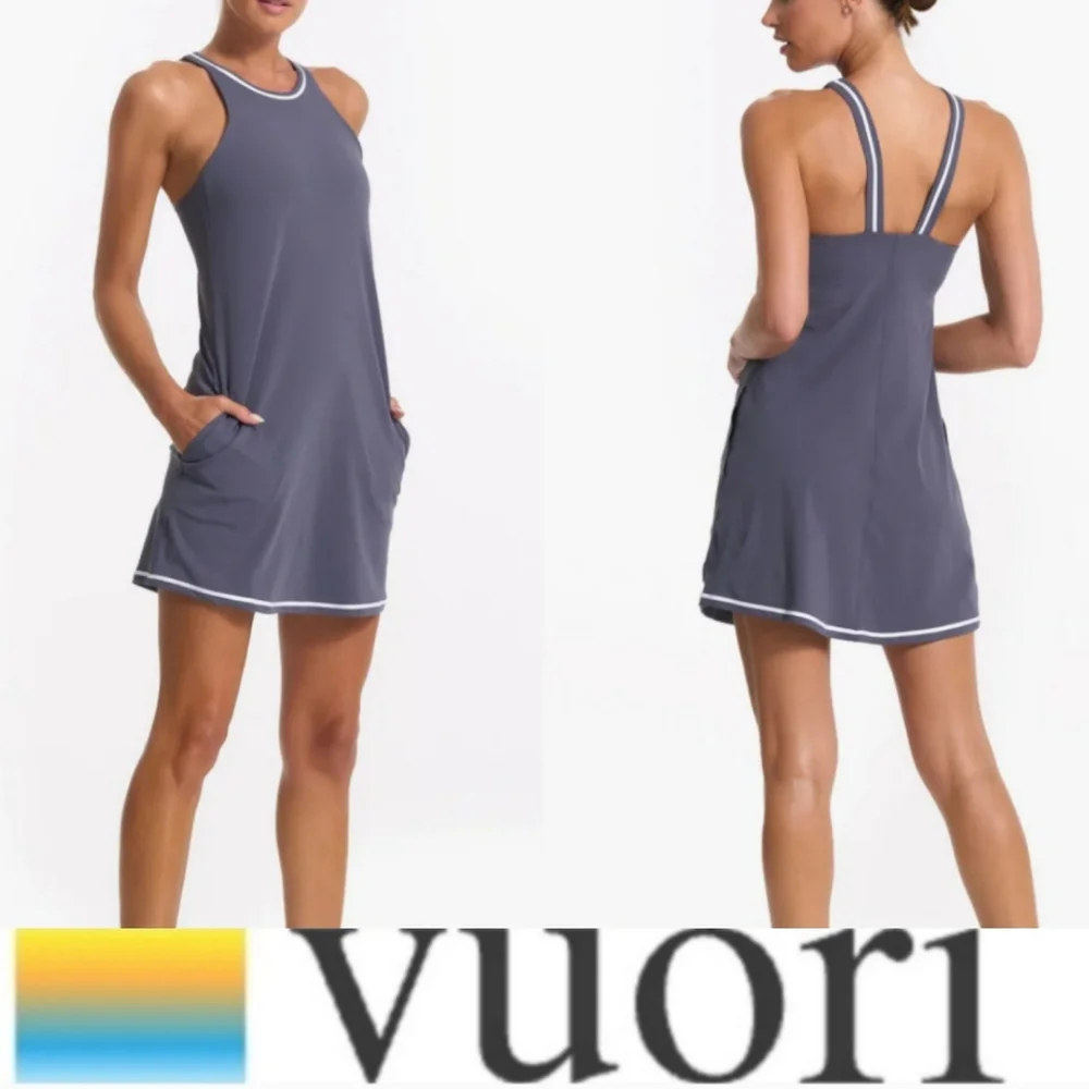 Vuori Women's Volley Dress Lightweight Athleisure Athletic Casual Shelf Bra NWT - Picture 1 of 13